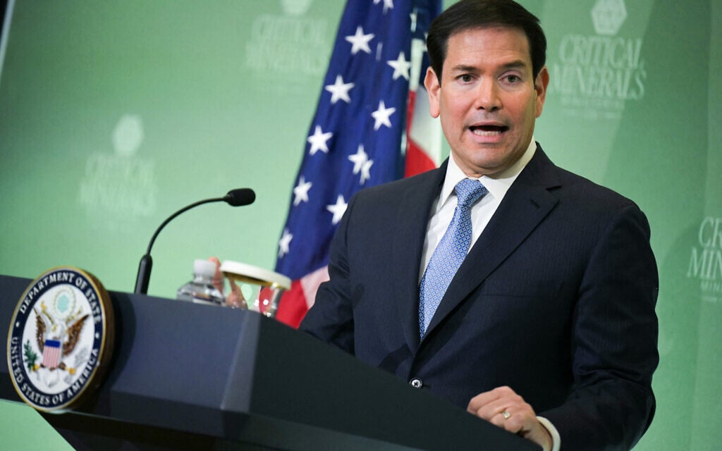US Secretary of State Marco Rubio speaks during a press conference at the inaugural Critical Minerals Ministerial meeting at the Sate Department in Washington, DC, on February 4, 2026. (Oliver Contreras / AFP) US Secretary of State Marco Rubio speaks during a press conference at the inaugural Critical Minerals Ministerial meeting at the Sate Department in Washington, DC, on February 4, 2026. (Oliver Contreras / AFP)