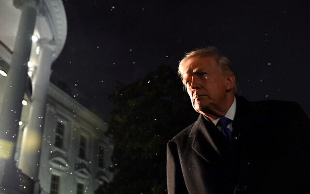 US President Donald Trump speaks with reporters before departing from the White House in Washington, DC, on February 6, 2026. (ANDREW CABALLERO-REYNOLDS / AFP) US President Donald Trump speaks with reporters before departing from the White House in Washington, DC, on February 6, 2026. (ANDREW CABALLERO-REYNOLDS / AFP)