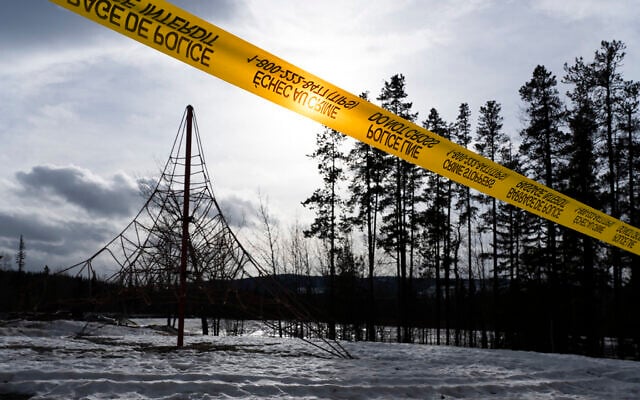 Police tape marks off Tumbler Ridge Secondary School where a shooting took place, leaving at least nine people dead in the small town of Tumbler Ridge, British Columbia, on February 11, 2026. (Paige Taylor White / AFP) Police tape marks off Tumbler Ridge Secondary School where a shooting took place, leaving at least nine people dead in the small town of Tumbler Ridge, British Columbia, on February 11, 2026. (Paige Taylor White / AFP)
