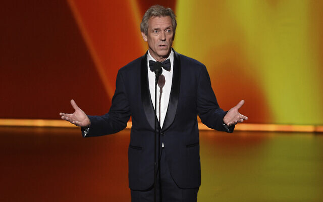 Hugh Laurie speaks at the 71st Primetime Emmy Awards on September 22, 2019, at the Microsoft Theater in Los Angeles. (Chris Pizzello/Invision/AP) Hugh Laurie speaks at the 71st Primetime Emmy Awards on September 22, 2019, at the Microsoft Theater in Los Angeles. (Chris Pizzello/Invision/AP)
