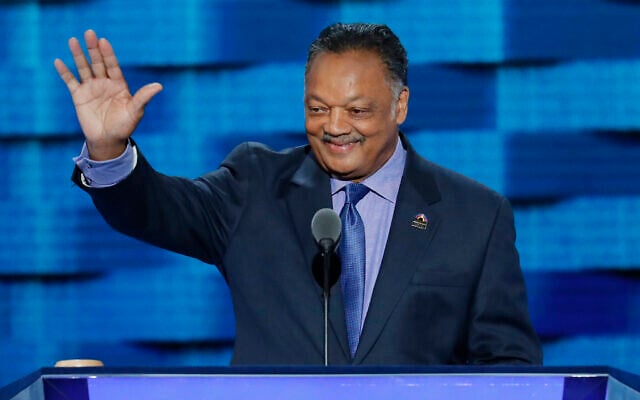 Reverend Jesse Jackson waves as he steps to the podium during the third day of the Democratic National Convention in Philadelphia, Pennsylvania, on July 27, 2016. (AP Photo/J. Scott Applewhite/File) Reverend Jesse Jackson waves as he steps to the podium during the third day of the Democratic National Convention in Philadelphia, Pennsylvania, on July 27, 2016. (AP Photo/J. Scott Applewhite/File)