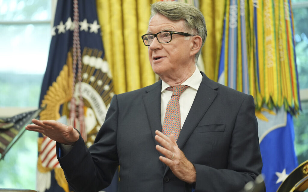 UK to release files related to Mandelson’s appointment as US envoy amid Epstein fallout