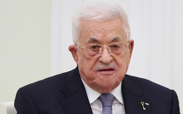 Palestinian Authority President Mahmoud Abbas at the Senate Palace of the Kremlin in Moscow, Russia, January 22, 2026. (Ramil Sitdikov/Pool Photo via AP) Palestinian Authority President Mahmoud Abbas at the Senate Palace of the Kremlin in Moscow, Russia, January 22, 2026. (Ramil Sitdikov/Pool Photo via AP)