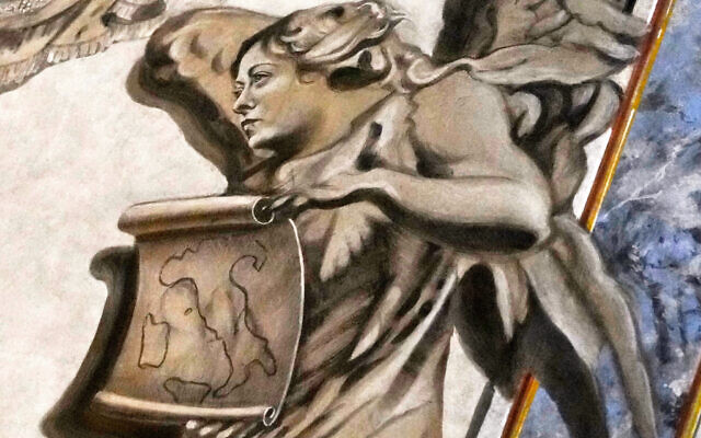 A detail of a restored chapel with angels depicted on a fresco to the memory of late Italy's King Umberto II inside the Basilica of St. Lawrence in Lucina in Rome, Sunday, Feb. 1, 2026. (AP Photo/Gregorio Borgia) A detail of a restored chapel with angels depicted on a fresco to the memory of late Italy's King Umberto II inside the Basilica of St. Lawrence in Lucina in Rome, Sunday, Feb. 1, 2026. (AP Photo/Gregorio Borgia)