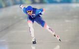 United States' Emery Lehman competes in the men's 1500m speed skating time trials at the 2026 Winter Olympics, in Rho, Italy, February 4, 2026. (AP Photo/Luca Bruno)