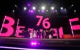Sean Baker, third from left, Michelle Yeoh, Tricia Tuttle, Wim Wenders, Min Bahadur Bhamat, Bae Doona, Reinaldo Marcus Green, Ewa Puszczynska and Mitsuyo Miyazaki attend the opening ceremony of the International Film Festival, Berlinale, in Berlin, February 12, 2026. (AP Photo/Markus Schreiber).
