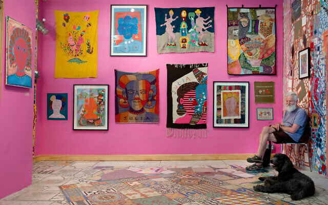Isaiah Zagar sits with his dog Blue at the 'Dear Julia' exhibit during an interview at Philadelphia's Magic Gardens, May 26, 2016. (AP Photo/Matt Rourke, File) Isaiah Zagar sits with his dog Blue at the 'Dear Julia' exhibit during an interview at Philadelphia's Magic Gardens, May 26, 2016. (AP Photo/Matt Rourke, File)