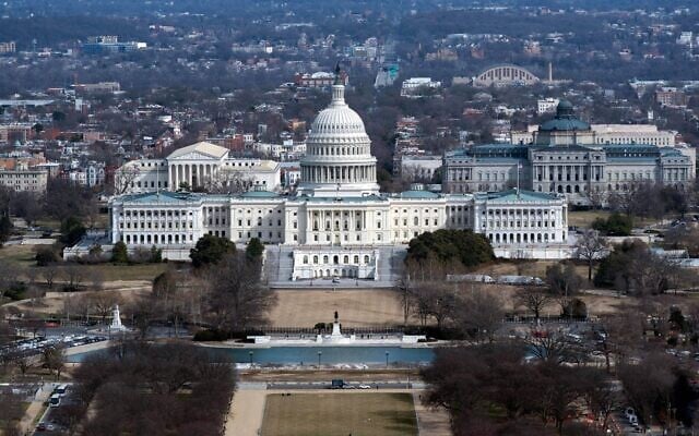 The US Capitol is seen, February 24, 2026, in Washington, ahead of US President Donald Trump State of the Union. (AP Photo/Jose Luis Magana)
