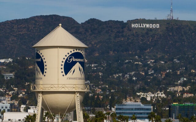 The Paramount Pictures water tower is seen in Los Angeles, Dec. 18, 2025, with the Hollywood sign in the distance. (AP Photo/Jae C. Hong, File) The Paramount Pictures water tower is seen in Los Angeles, Dec. 18, 2025, with the Hollywood sign in the distance. (AP Photo/Jae C. Hong, File)