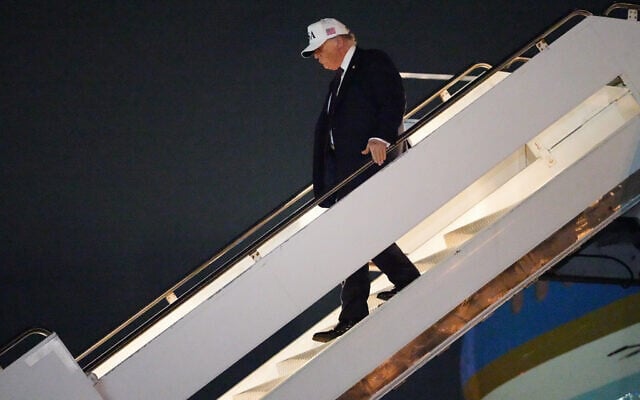 US President Donald Trump arrives on Air Force One at Palm Beach International Airport in West Palm Beach, Fla., Friday, Feb. 27, 2026. (AP Photo/Matt Rourke) US President Donald Trump arrives on Air Force One at Palm Beach International Airport in West Palm Beach, Fla., Friday, Feb. 27, 2026. (AP Photo/Matt Rourke)