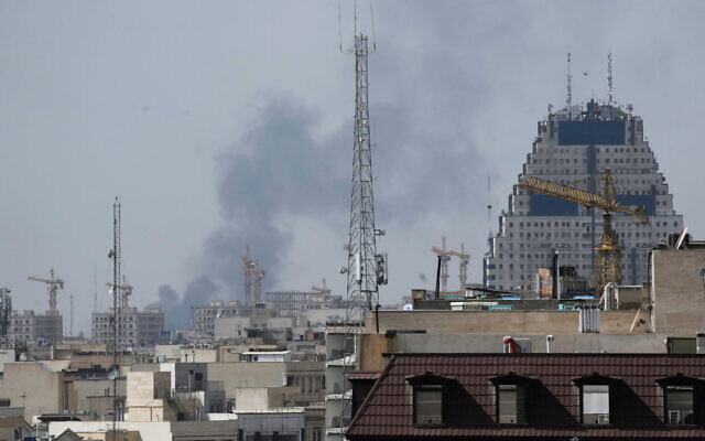 Smoke rises on the skyline after an explosion in Tehran, Iran, February 28, 2026. (AP Photo/Vahid Salemi) Smoke rises on the skyline after an explosion in Tehran, Iran, February 28, 2026. (AP Photo/Vahid Salemi)
