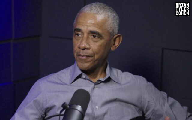 Screen capture from video of former US president Barack Obama during an interview with commentator Brian Tyler Cohen published February 14, 2026. (X) Screen capture from video of former US president Barack Obama during an interview with commentator Brian Tyler Cohen published February 14, 2026. (X)