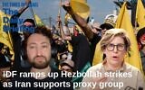 Hezbollah supporters chant slogans during a ceremony marking the first anniversary of the assassination of Hezbollah leader Sayyed Hassan Nasrallah, who was killed in Israeli airstrikes, at Nasrallah's grave in Beirut, Lebanon, Saturday, Sept. 27, 2025. (AP Photo/Bilal Hussein)