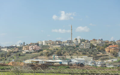 View of the Arab-Israeli city of Kafr Qara, northern Israel. February 13, 2025. (Yossi Aloni/FLASH90)