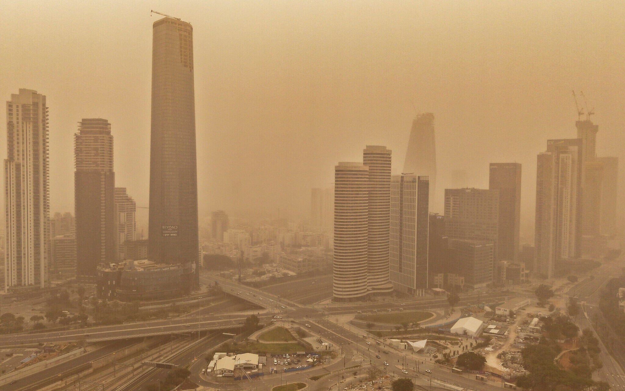 Israel blanketed in dust storm, rain expected in some parts of the country