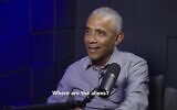 Screen capture from video of former US president Barack Obama during an interview with commentator Brian Tyler Cohen published February 14, 2026. (X)