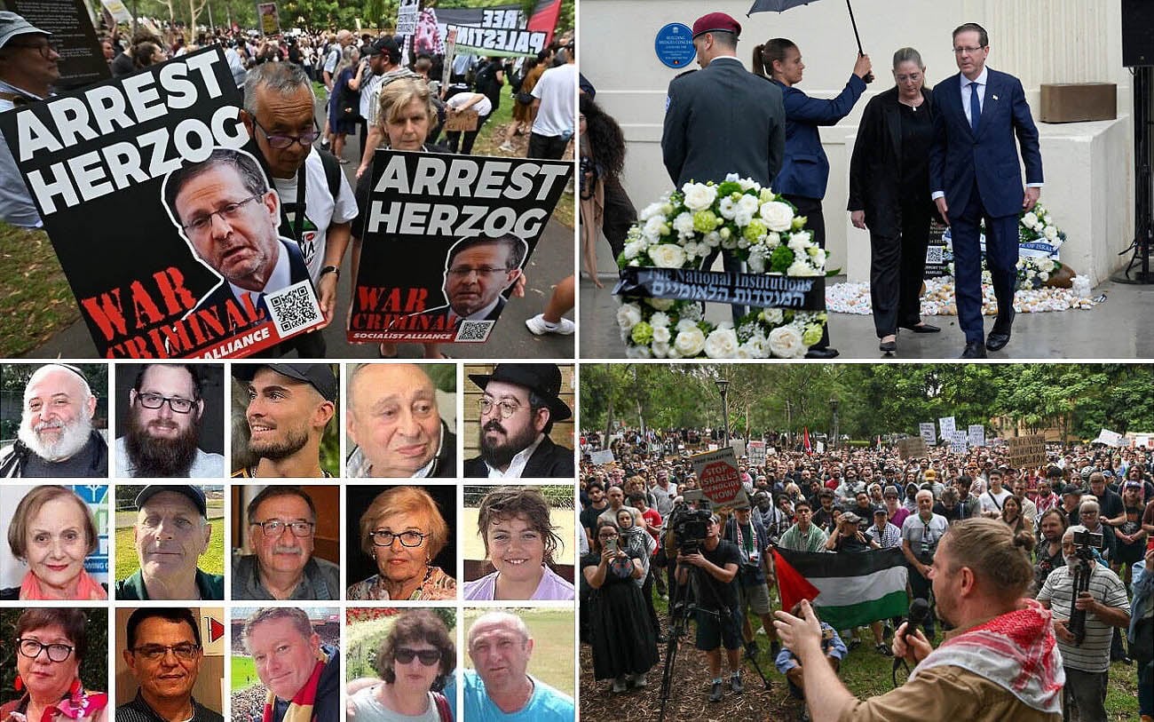 The despicable truth about the ‘pro-Palestinian’ protests against Herzog in Australia