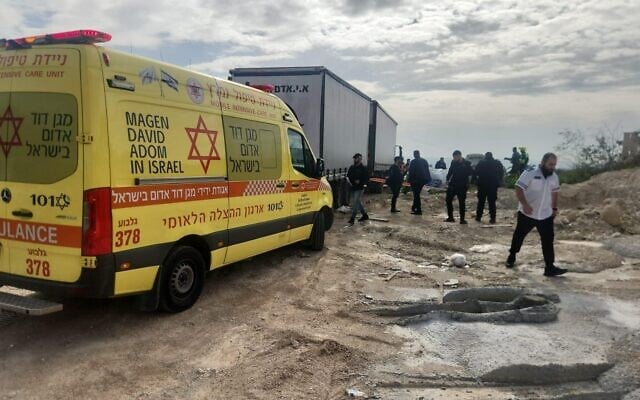 Paramedics arrive at the scene of a lethal shooting in Yafia, in northern Israel, on Feburary 6, 2026. (Magen David Adom) Paramedics arrive at the scene of a lethal shooting in Yafia, in northern Israel, on Feburary 6, 2026. (Magen David Adom)