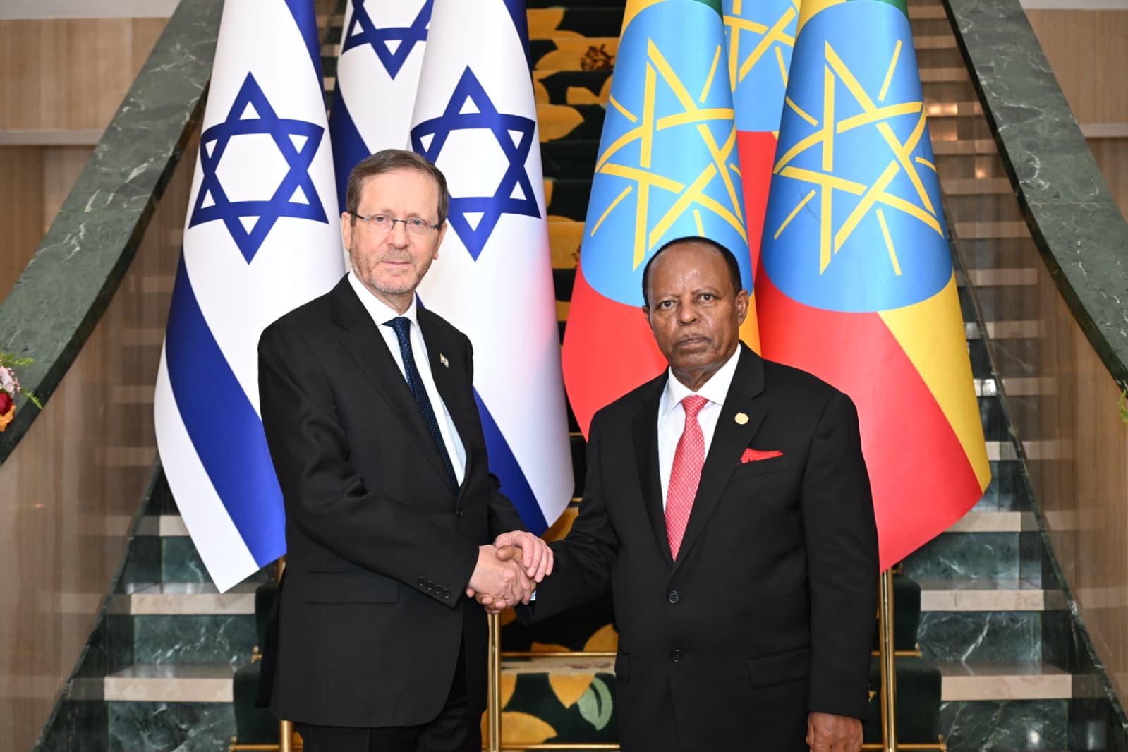 Visiting Ethiopia, Herzog touts Israel’s ‘strong’ relationships across Africa