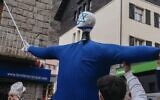 An effigy with an Israeli flag on its face that was symbolically tried, hung, shot and burned, during a carnival in the small European country of Andorra, February 16, 2026. (used in accordance with Clause 27a of the Copyright Law)
