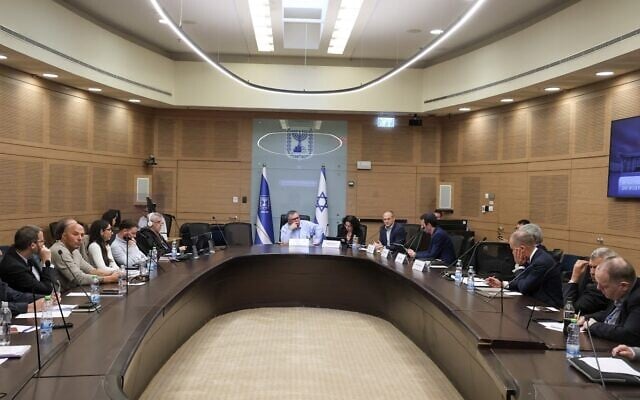 The Knesset Economic Affairs Committee, led by chairman Likud MK David Bitan, discusses repercussions of proposed sale of Zim Shipping Services to German giant Hapag-Lloyd, on February 22, 2026. (Knesset Spokesperson's Office) The Knesset Economic Affairs Committee, led by chairman Likud MK David Bitan, discusses repercussions of proposed sale of Zim Shipping Services to German giant Hapag-Lloyd, on February 22, 2026. (Knesset Spokesperson's Office)