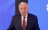 The president and CEO of the Jewish Federations of North America, Eric Fingerhut, gives the organization's first “State of the Jewish Union” address on February 19, 2026. (Screenshot via JTA)