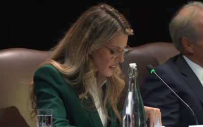 Carrie Prejean Boller speaks during the White House Religious Liberty Commission public hearing on February 9, 2026. (Screenshot via JTA) Carrie Prejean Boller speaks during the White House Religious Liberty Commission public hearing on February 9, 2026. (Screenshot via JTA)