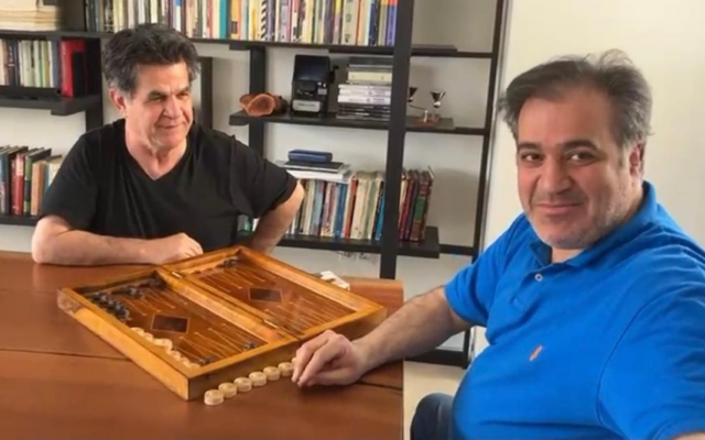 Filmmaker Jafar Panahi (left) with Writer and Activist, Mehdi Mahmoudian (right), in an undated photo. (Neon) Filmmaker Jafar Panahi (left) with Writer and Activist, Mehdi Mahmoudian (right), in an undated photo. (Neon)