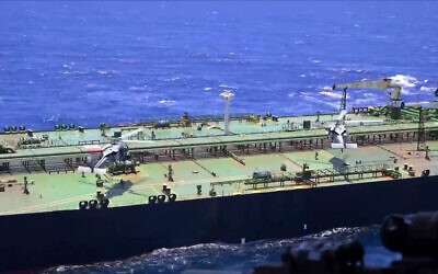 US Southern Command forces board the Venezuela-linked oil tanker Bertha in the Indian Ocean, February 24, 2026. (U.S. Department of War via X)