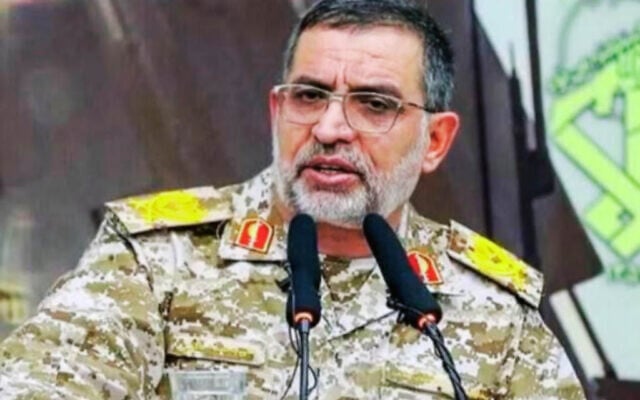 IRGC spokesman Ali Mohammad Naini, seen in an Iranian handout photo. (used in accordance with Clause 27a of the Copyright Law) IRGC spokesman Ali Mohammad Naini, seen in an Iranian handout photo. (used in accordance with Clause 27a of the Copyright Law)