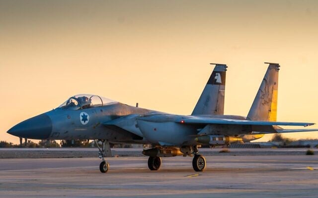 An Israeli Air Force F-15 fighter jet takes off from an airbase in Israel for strikes in Iran, in a handout photo published on March 2, 2026. (Israel Defense Forces) An Israeli Air Force F-15 fighter jet takes off from an airbase in Israel for strikes in Iran, in a handout photo published on March 2, 2026. (Israel Defense Forces)
