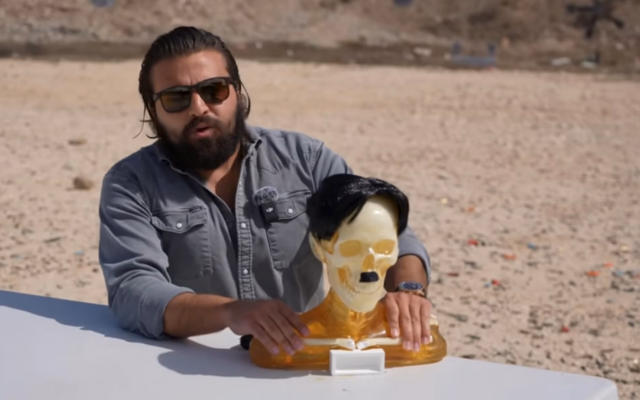 Brandon Herrera, a firearms YouTuber and US congressional candidate, poses with a bust of Hitler in a March 2025 video. Herrera is running in the GOP primary against Texas Rep. Tony Gonzales on March 3, 2026. (Screenshot via YouTube) Brandon Herrera, a firearms YouTuber and US congressional candidate, poses with a bust of Hitler in a March 2025 video. Herrera is running in the GOP primary against Texas Rep. Tony Gonzales on March 3, 2026. (Screenshot via YouTube)