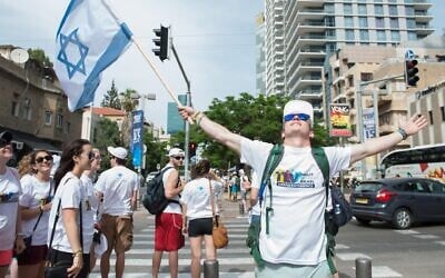 Participants on a Birthright Israel program (Courtesy of Birthright Israel via JTA)