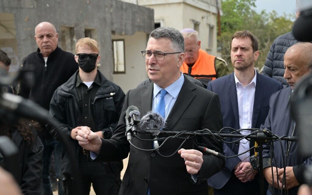 Sa’ar denies reports of talks with Lebanon as Hezbollah keeps up fire on Israel