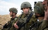 IDF Chief of Staff Lt. Gen. Eyal Zamir is seen in southern Lebanon, March 27, 2026. (Israel Defense Forces)