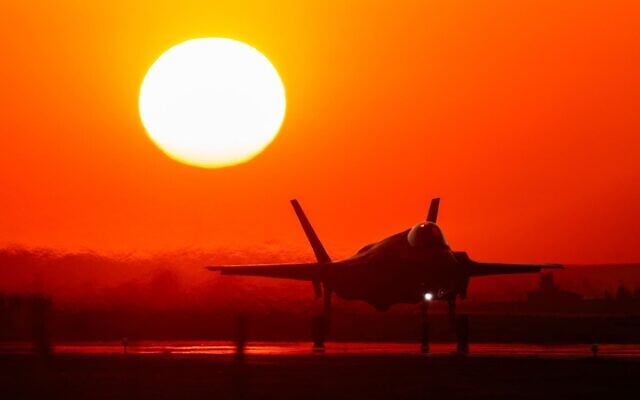 An Israeli Air Force F-35I prepares to take off for strikes in Iran, in an image published by the military on March 13, 2026. (Israel Defense Forces) An Israeli Air Force F-35I prepares to take off for strikes in Iran, in an image published by the military on March 13, 2026. (Israel Defense Forces)