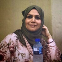 Aisha Rabi, a 47-year old Palestinian woman, who was killed after a stone smashed through the windshield of the car she was traveling in with her husband and nine-year-old daughter on October 12, 2018. (Photo by FAMILY HANDOUT / AFP)