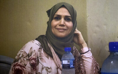 Aisha Rabi, a 48-year old Palestinian woman, who was killed after a stone smashed through the windshield of the car she was traveling in with her husband and nine-year-old daughter on October 12, 2018. (Photo by FAMILY HANDOUT / AFP) Aisha Rabi, a 48-year old Palestinian woman, who was killed after a stone smashed through the windshield of the car she was traveling in with her husband and nine-year-old daughter on October 12, 2018. (Photo by FAMILY HANDOUT / AFP)