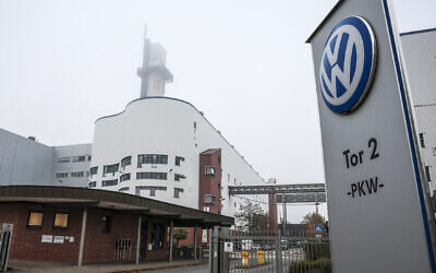 A plant of German carmaker Volkswagen (VW) is pictured in Osnabrück, Germany, on November 6, 2024. (FOCKE STRANGMANN / AFP)