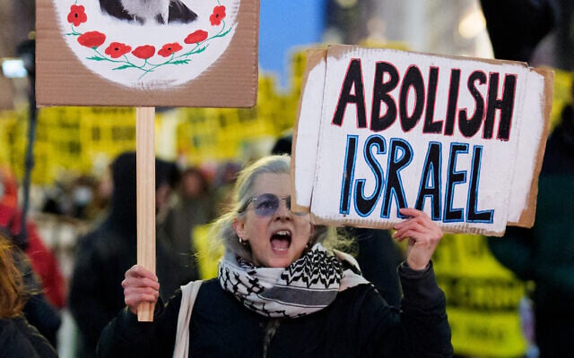 Anti-Israel demonstrators protest against the war in Iran on March 2, 2026, in New York City. (Adam Gray / GETTY IMAGES NORTH AMERICA / Getty Images via AFP) Anti-Israel demonstrators protest against the war in Iran on March 2, 2026, in New York City. (Adam Gray / GETTY IMAGES NORTH AMERICA / Getty Images via AFP)