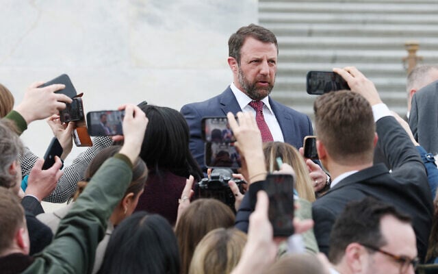 US Sen. Markwayne Mullin (R-OK) speaks to reporters outside of the US Capitol Building on March 05, 2026 in Washington, DC. (Anna Moneymaker / GETTY IMAGES NORTH AMERICA / Getty Images via AFP) US Sen. Markwayne Mullin (R-OK) speaks to reporters outside of the US Capitol Building on March 05, 2026 in Washington, DC. (Anna Moneymaker / GETTY IMAGES NORTH AMERICA / Getty Images via AFP)
