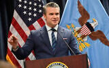 US Secretary of Defense Pete Hegseth speaks during a press conference at US Central Command (CENTCOM) headquarters at MacDill Air Force Base in Tampa, Florida, on March 5, 2026 (Octavio JONES / AFP)