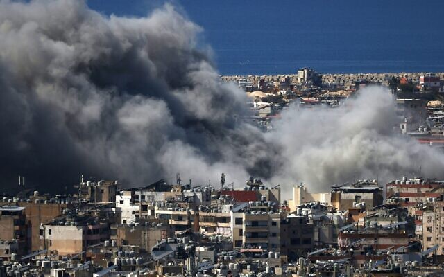 Smoke billows from the site of an Israeli air strike targeting Hezbollah in the southern suburbs of the Lebanese capital Beirut on March 9, 2026. (Ibrahim AMRO / AFP) Smoke billows from the site of an Israeli air strike targeting Hezbollah in the southern suburbs of the Lebanese capital Beirut on March 9, 2026. (Ibrahim AMRO / AFP)