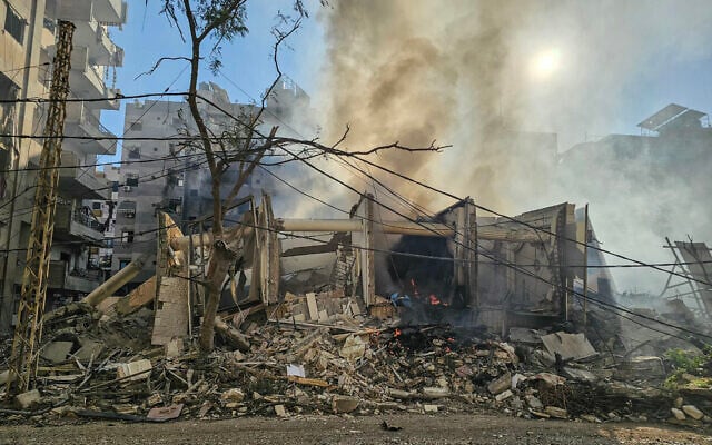 Smoke billows from the site of an Israeli airstrike that targeted the Hadath Lailaky neighborhood in Beirut's southern suburbs on March 11, 2026. (AFP) Smoke billows from the site of an Israeli airstrike that targeted the Hadath Lailaky neighborhood in Beirut's southern suburbs on March 11, 2026. (AFP)