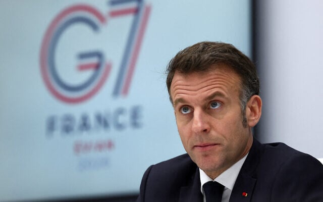 French President Emmanuel Macron chairs a video conference of G7 leaders to discuss the fallout of the war in Iran on the world economy, at the Elysee Palace in Paris, on March 11, 2026. (Gonzalo Fuentes / POOL / AFP) French President Emmanuel Macron chairs a video conference of G7 leaders to discuss the fallout of the war in Iran on the world economy, at the Elysee Palace in Paris, on March 11, 2026. (Gonzalo Fuentes / POOL / AFP)