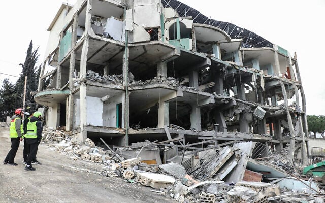 A destroyed healthcare center building in the aftermath of an Israeli strike in the southern Lebanese town of Burj Qalawiya, March 14, 2026. (Kawnat HAJU / AFP) A destroyed healthcare center building in the aftermath of an Israeli strike in the southern Lebanese town of Burj Qalawiya, March 14, 2026. (Kawnat HAJU / AFP)