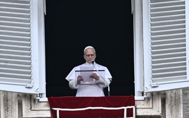 Pope Leo XIV gives a speech to the pilgrims gathered in St. Peter's Square during the Sunday Angelus prayer at the Vatican on March 15, 2026 (Filippo MONTEFORTE / AFP) Pope Leo XIV gives a speech to the pilgrims gathered in St. Peter's Square during the Sunday Angelus prayer at the Vatican on March 15, 2026 (Filippo MONTEFORTE / AFP)
