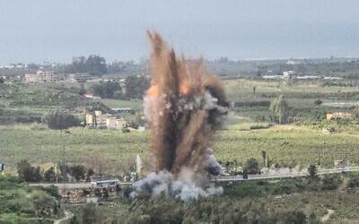 A fireball rises from the site of an Israeli airstrike that targeted the Qasmiya Bridge, located on a main highway linking villages in the Tyre district with others further north, in southern Lebanon on March 22, 2026. (Kawnat HAJU / AFP) A fireball rises from the site of an Israeli airstrike that targeted the Qasmiya Bridge, located on a main highway linking villages in the Tyre district with others further north, in southern Lebanon on March 22, 2026. (Kawnat HAJU / AFP)