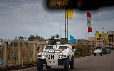 A United Nations Interim Force in Lebanon (UNIFIL) convoy drives near the southern Lebanese city of Tyre on March 23, 2026. (Dimitar DILKOFF / AFP) A United Nations Interim Force in Lebanon (UNIFIL) convoy drives near the southern Lebanese city of Tyre on March 23, 2026. (Dimitar DILKOFF / AFP)