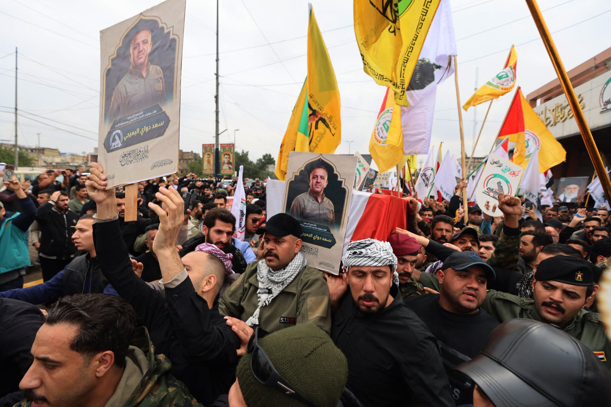 Airstrikes kill 15 Iran-backed troops in Iraq, targeting HQ and leader